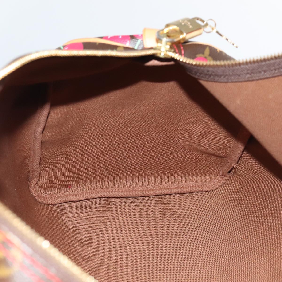 LOUIS VUITTON Monogram Cherry Keepall 45 Boston Bag M95011 LV Auth 101791SM