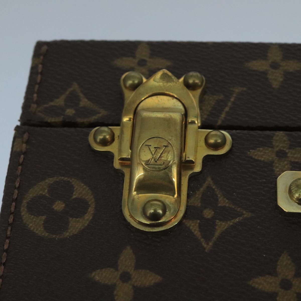 LOUIS VUITTON Monogram Boite Bijou Trunk M47120 LV Auth 101793SV