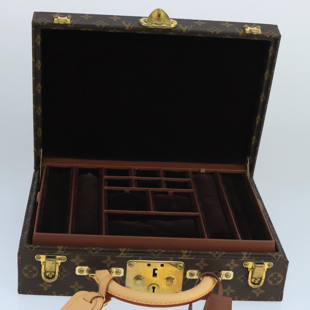 LOUIS VUITTON Monogram Boite Bijou Trunk M47120 LV Auth 101793SV