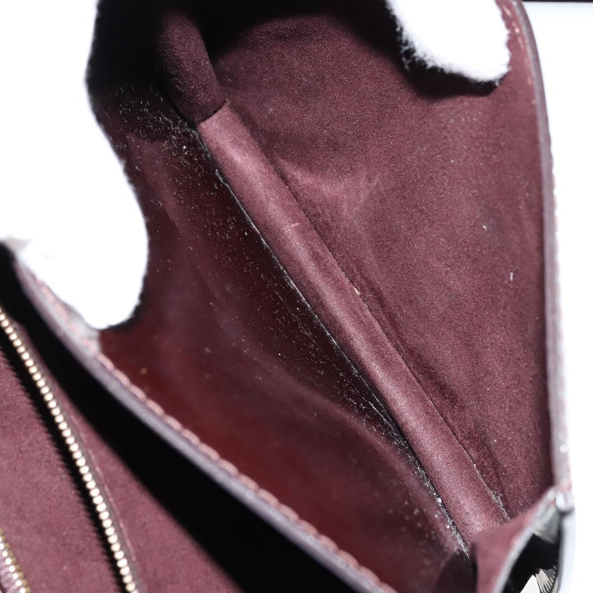 LOUIS VUITTON Vernis Monceau BB Hand Bag 2way Amarante M91580 LV Auth 101839