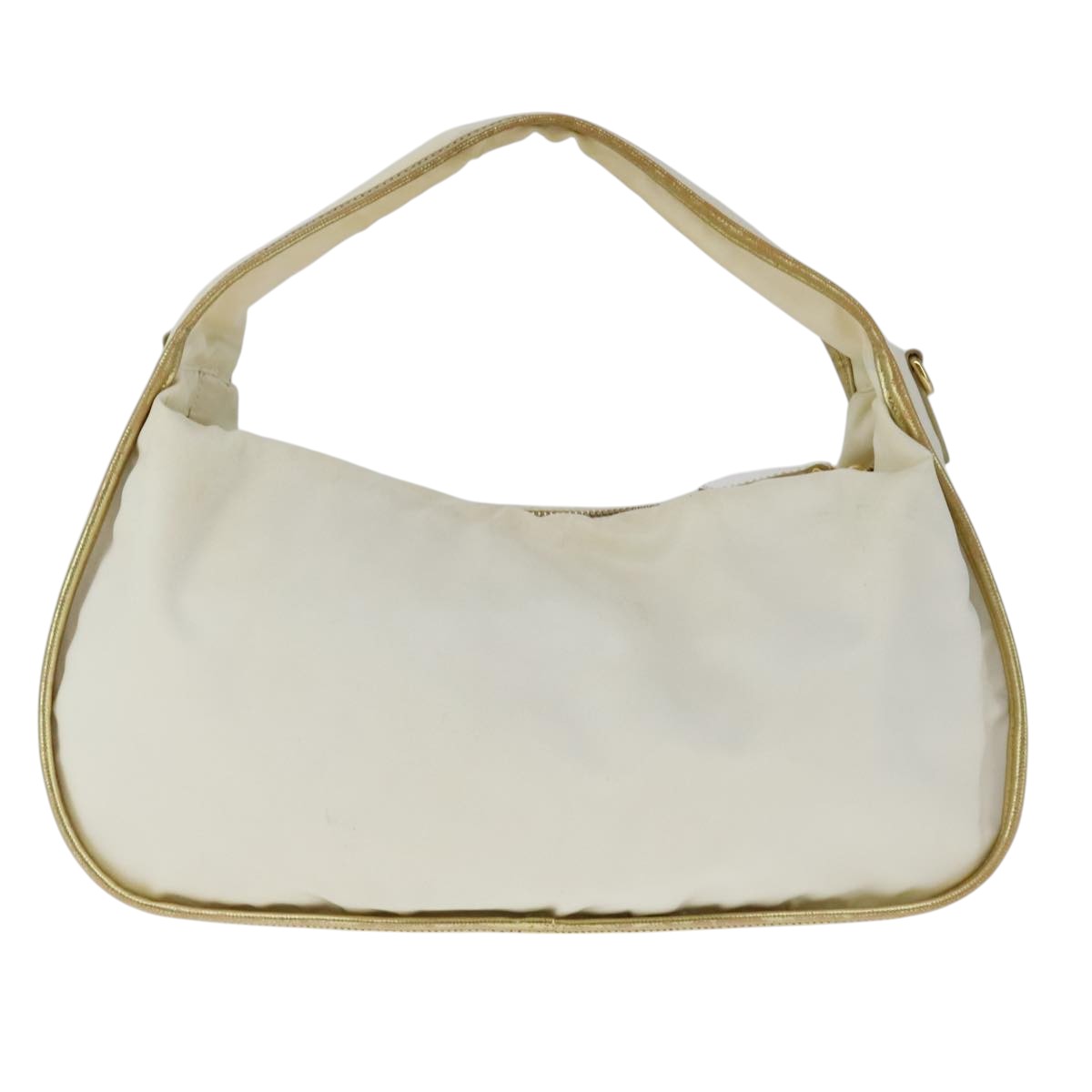 PRADA Hand Bag Nylon 2way White Auth 101889