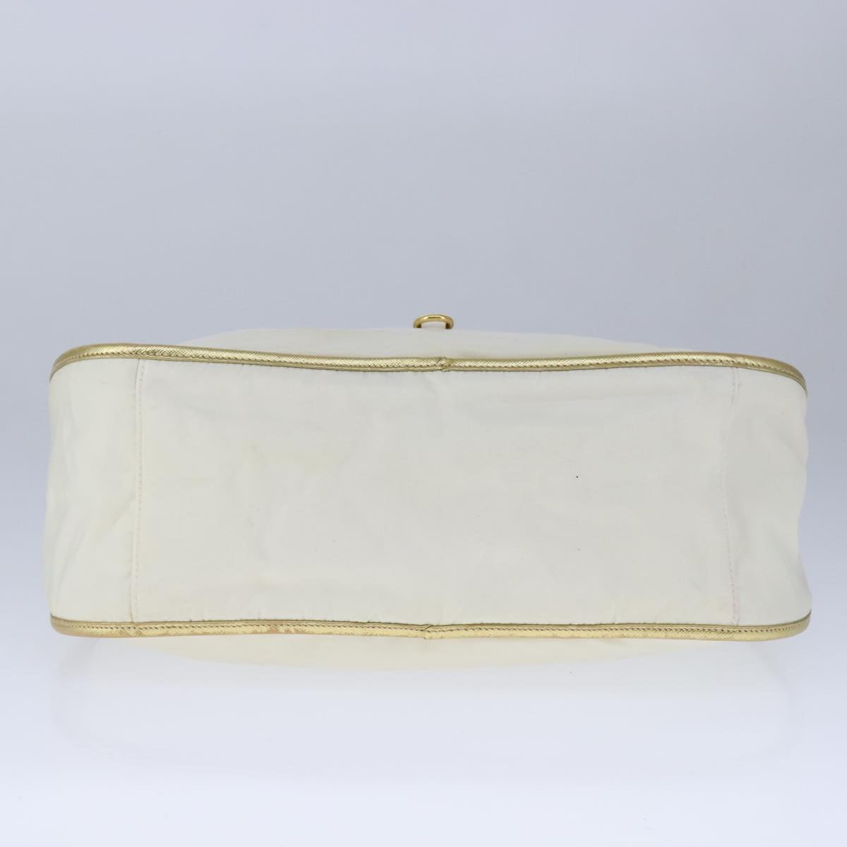 PRADA Hand Bag Nylon 2way White Auth 101889