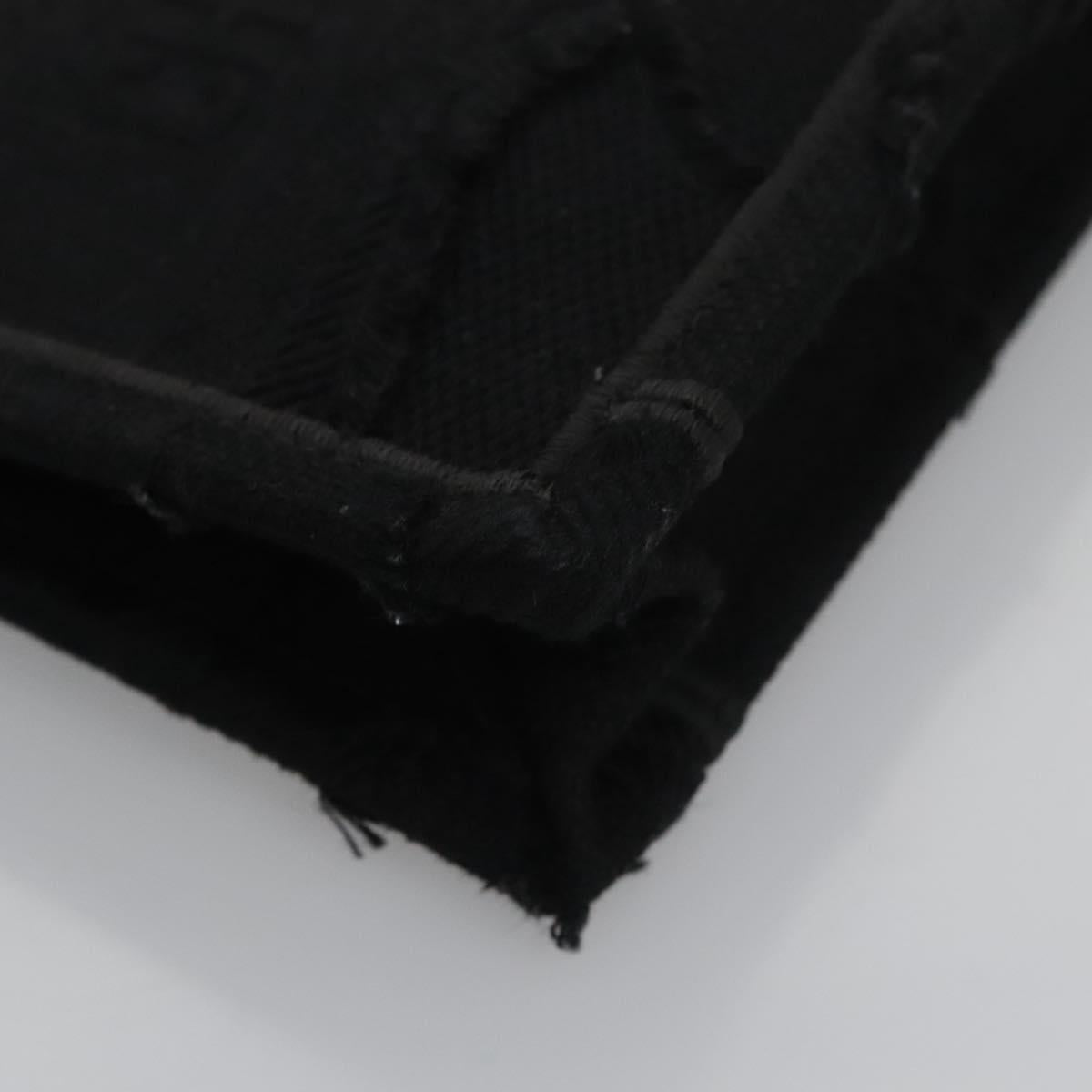 Christian Dior Book Tote mini Tote Bag Canvas Black Auth 102047AV