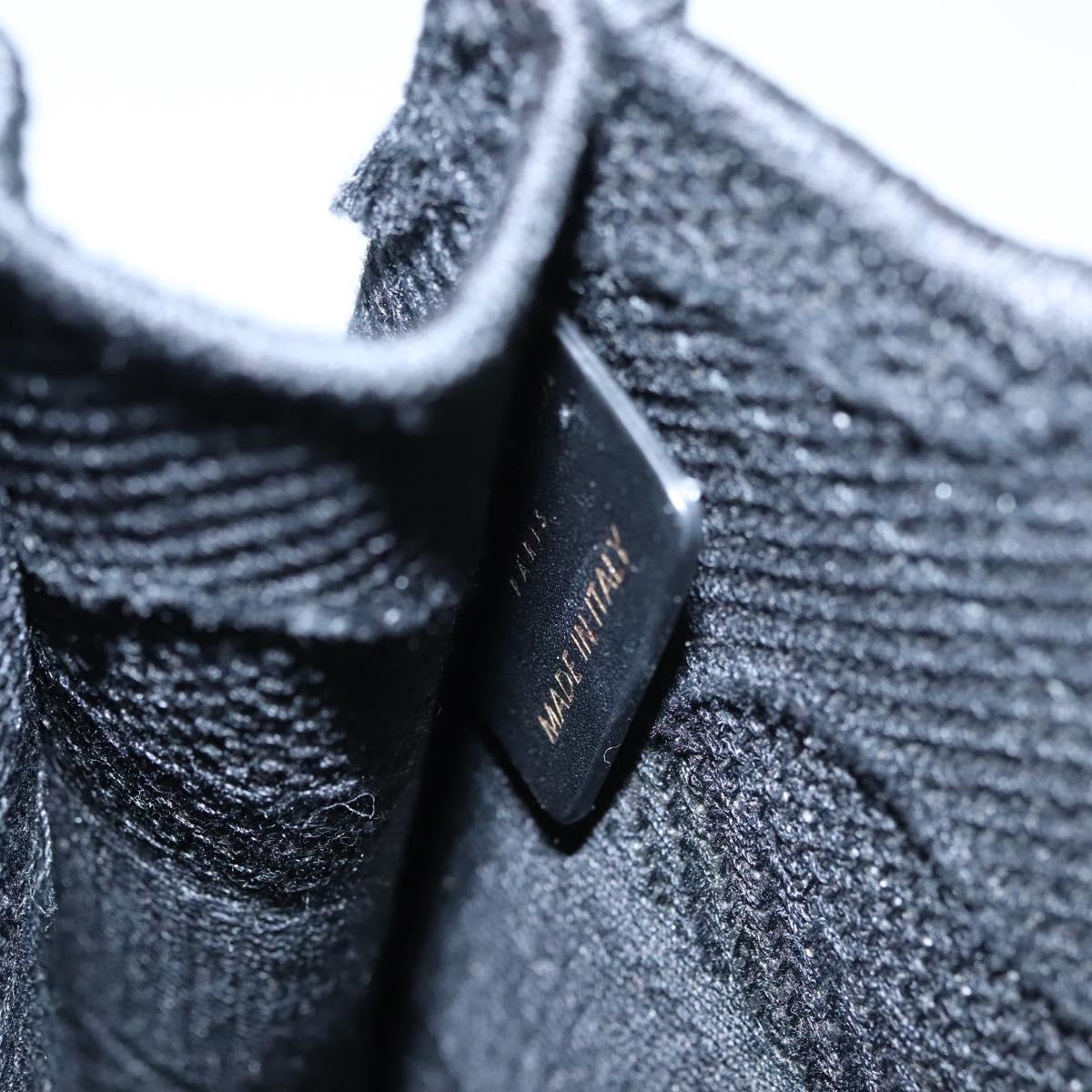 Christian Dior Book Tote mini Tote Bag Canvas Black Auth 102047AV