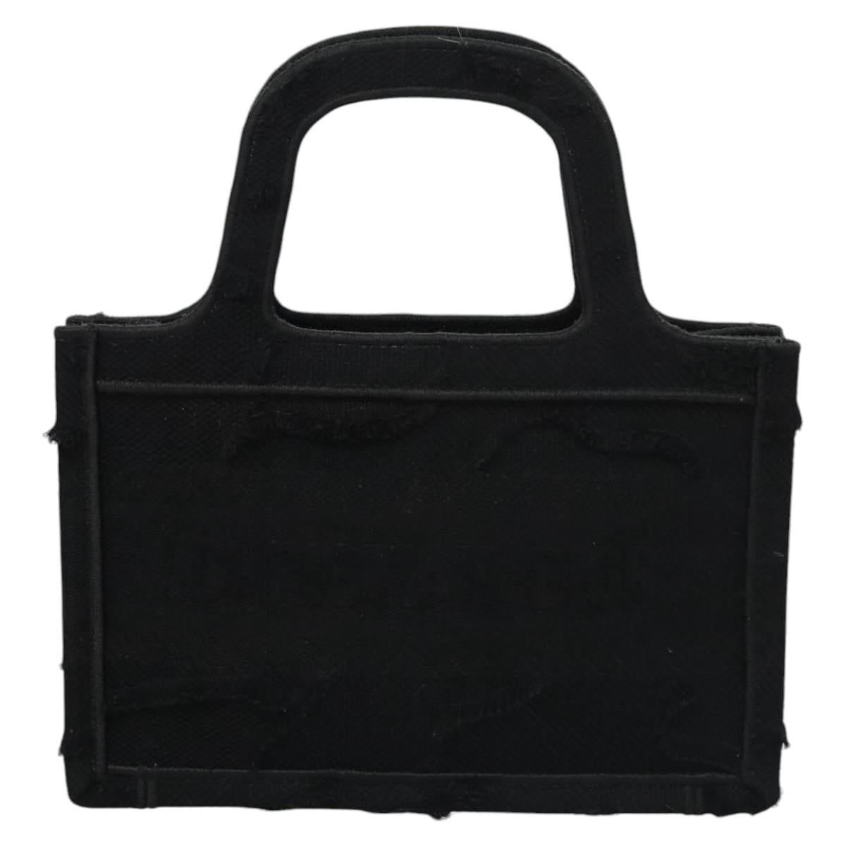 Christian Dior Book Tote mini Tote Bag Canvas Black Auth 102047AV