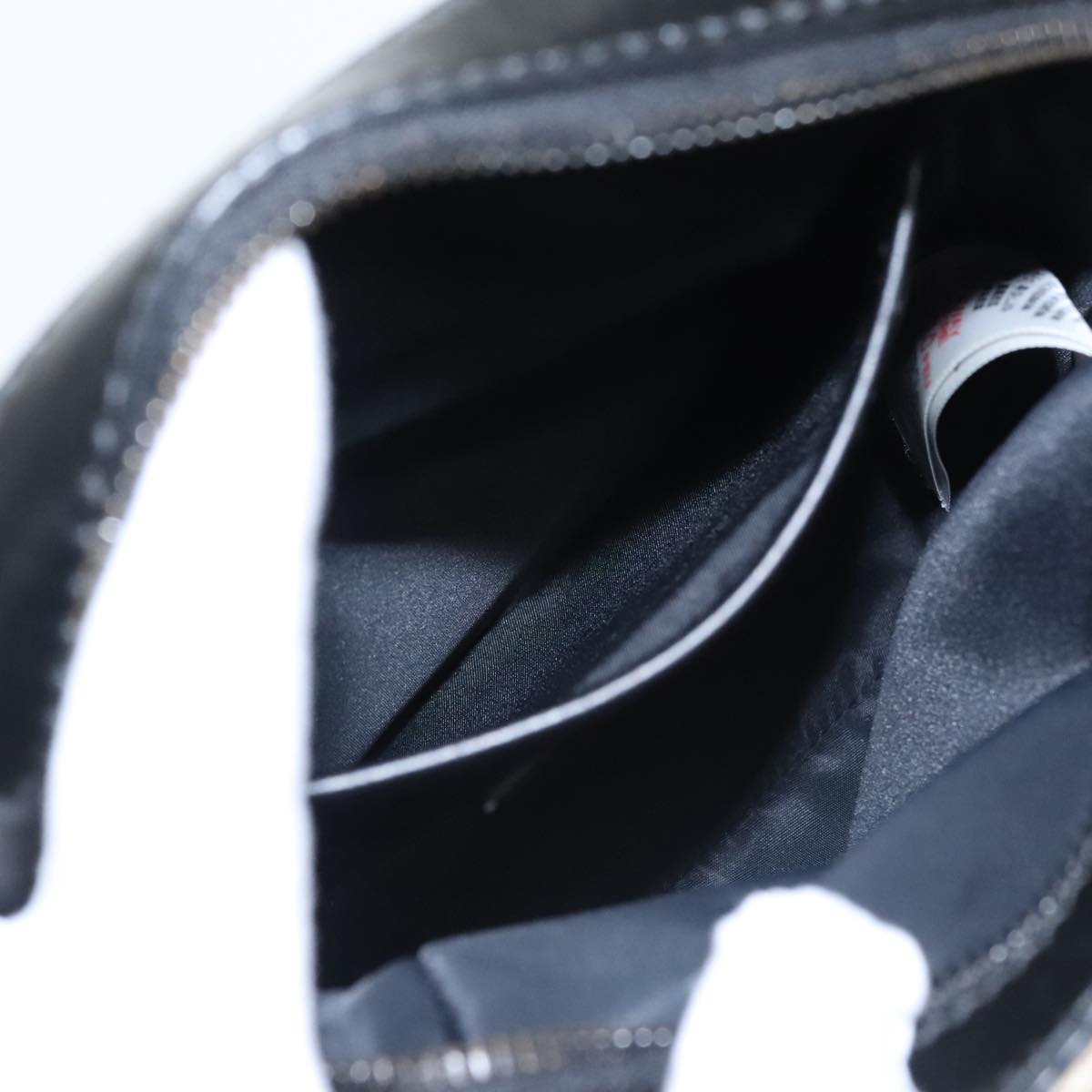 BURBERRY Shoulder Bag Enamel Black Auth 102454