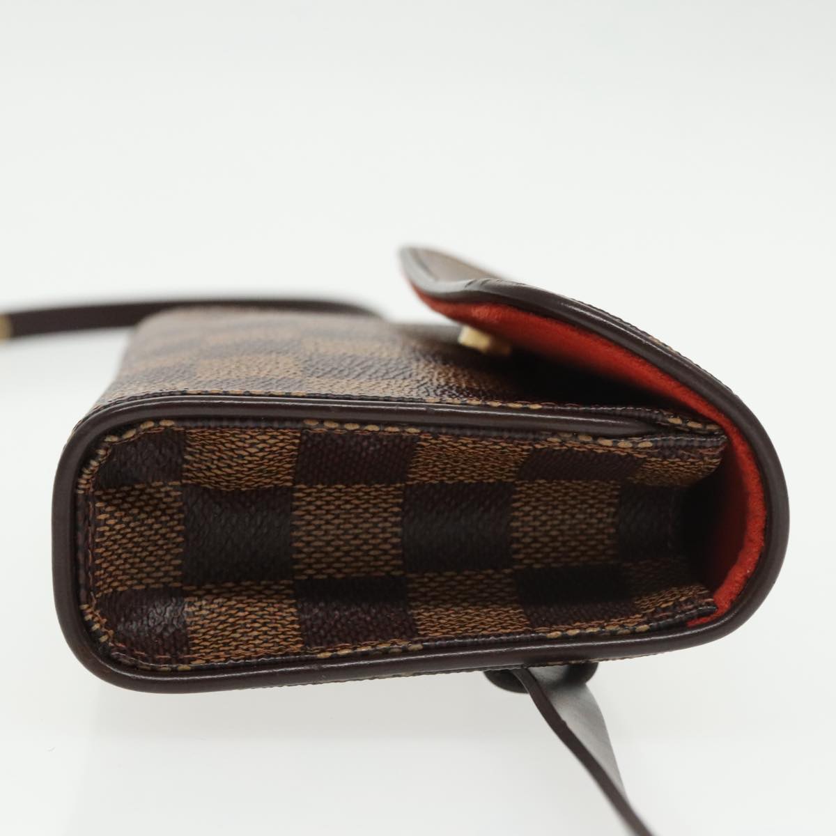 LOUIS VUITTON Damier Ebene Pochette Florentine Waist Bag N51856 LV Auth 102487V