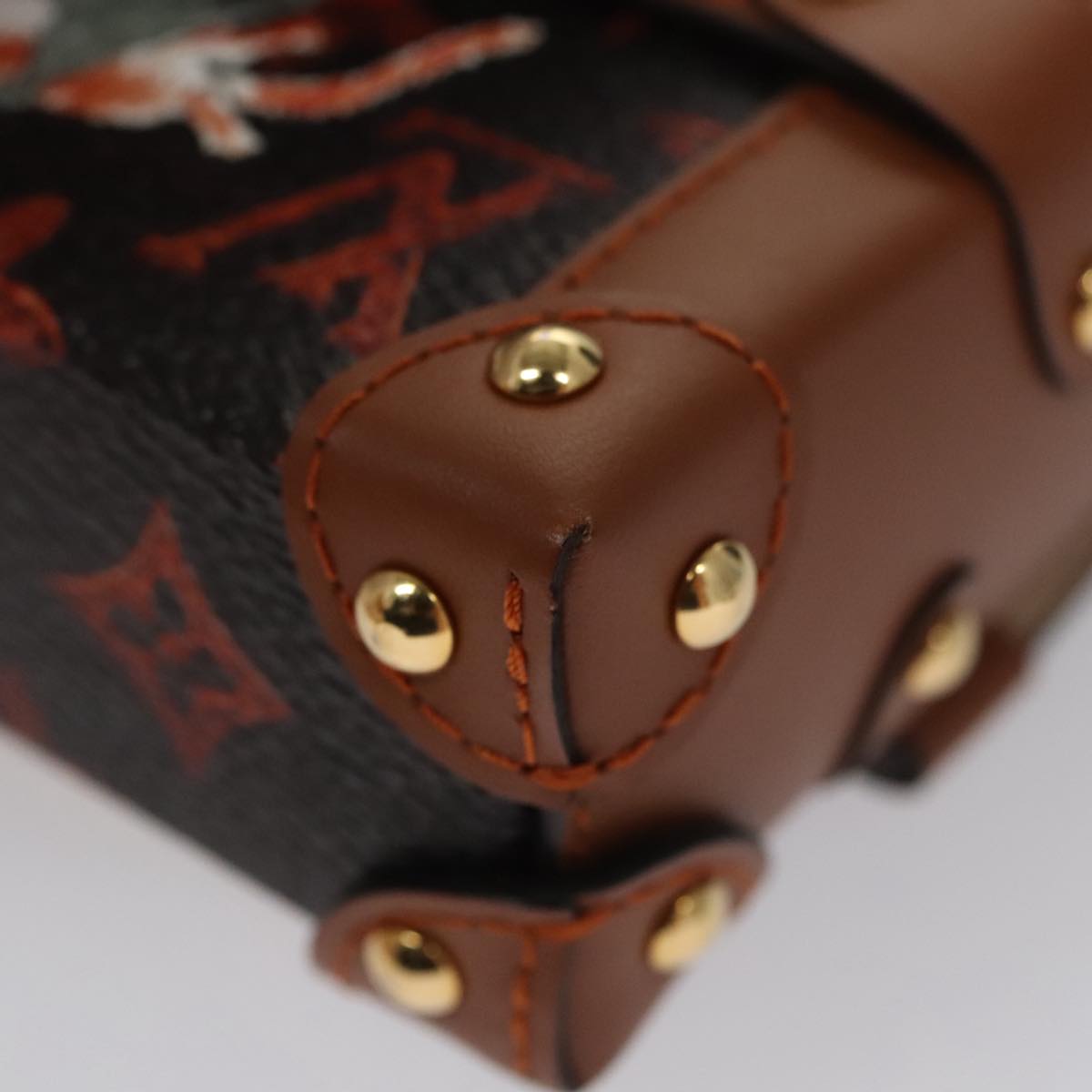 LOUIS VUITTON Monogram Catgram Essential Trunk Pouch M63892 LV Auth 102575S