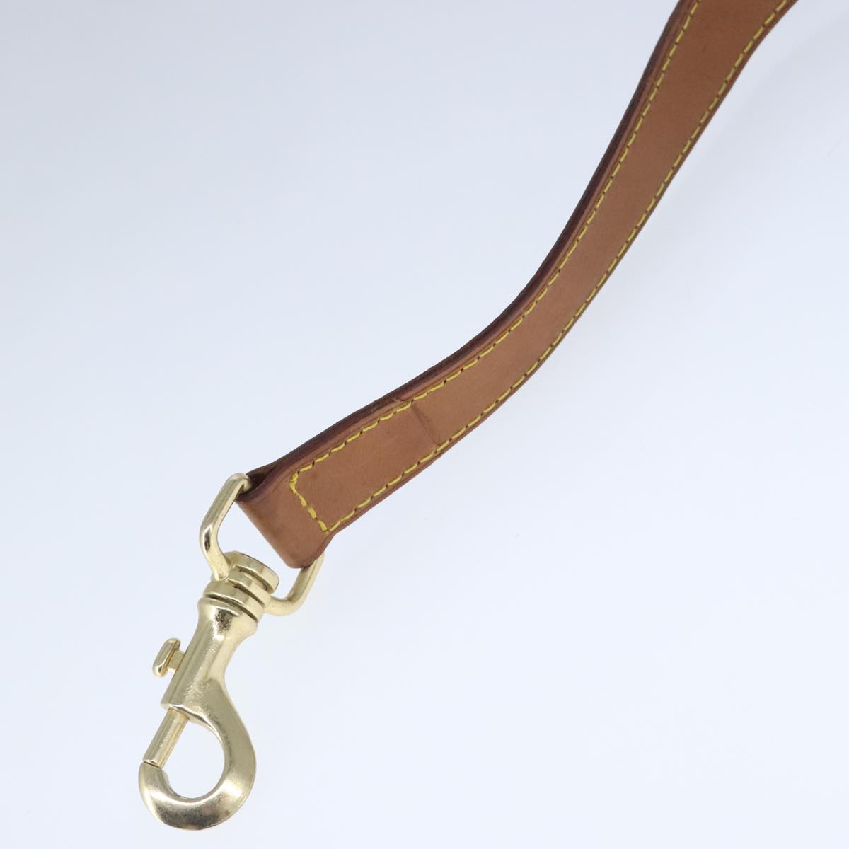 LOUIS VUITTON Adjustable Shoulder Strap Leather 35.8""""""""-42.9"""""""" Beige Auth 102578
