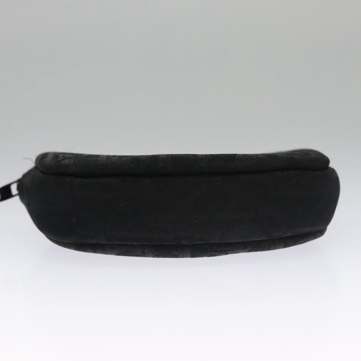 Christian Dior Trotter Canvas Coin Purse Black Auth 102725