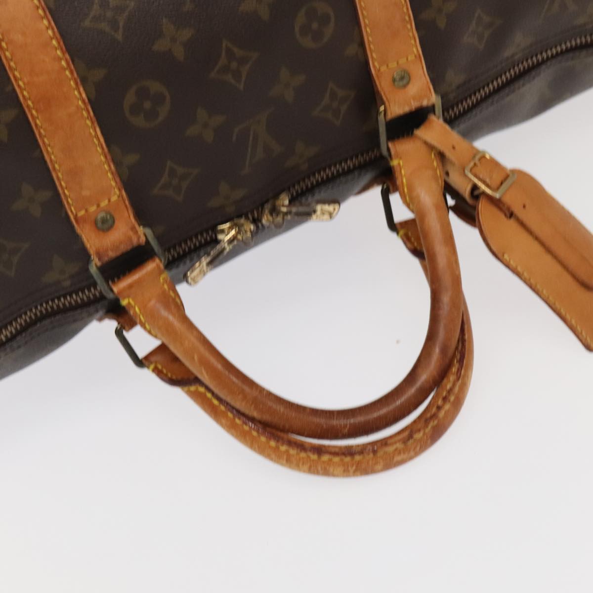 LOUIS VUITTON Monogram Keepall Bandouliere 60 Boston Bag M41412 LV Auth 102734
