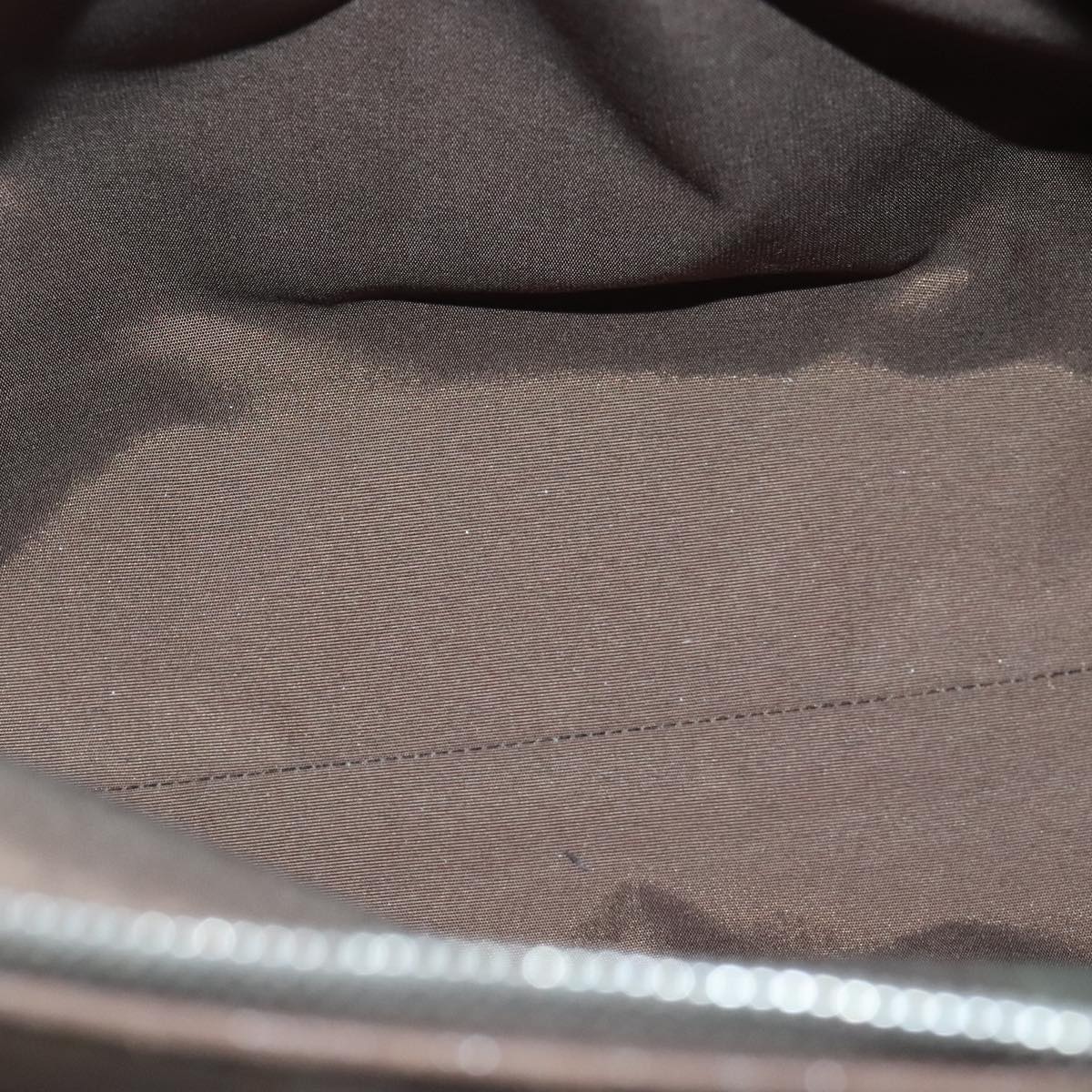 Christian Dior Hand Bag Leather Brown Auth 102865