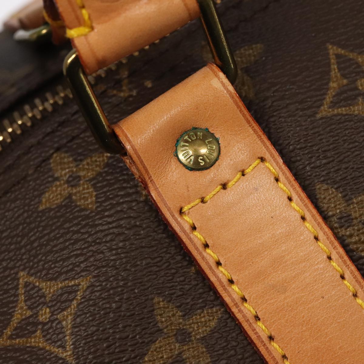 LOUIS VUITTON Monogram Keepall 60 Boston Bag M41422 LV Auth 103019