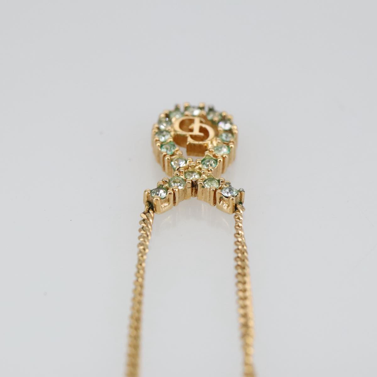 Christian Dior Necklace metal Gold Tone Auth 103063