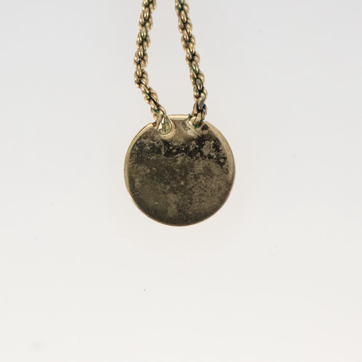 Christian Dior Necklace metal Gold Tone Auth 103071