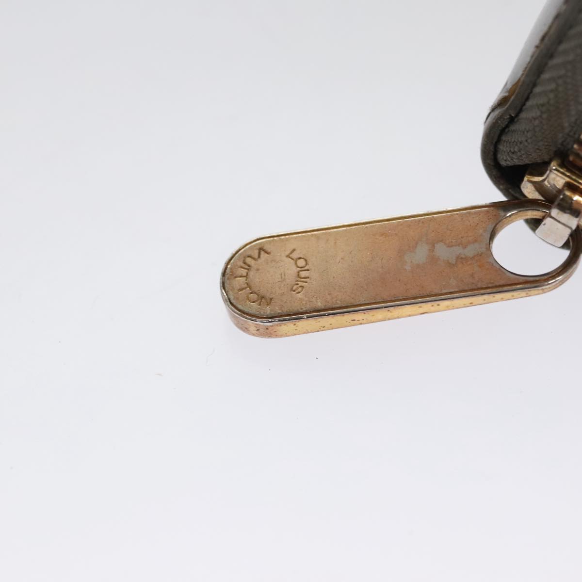 LOUIS VUITTON Monogram Vernis Zippy Wallet Veil Bronze M93723 LV Auth 103361
