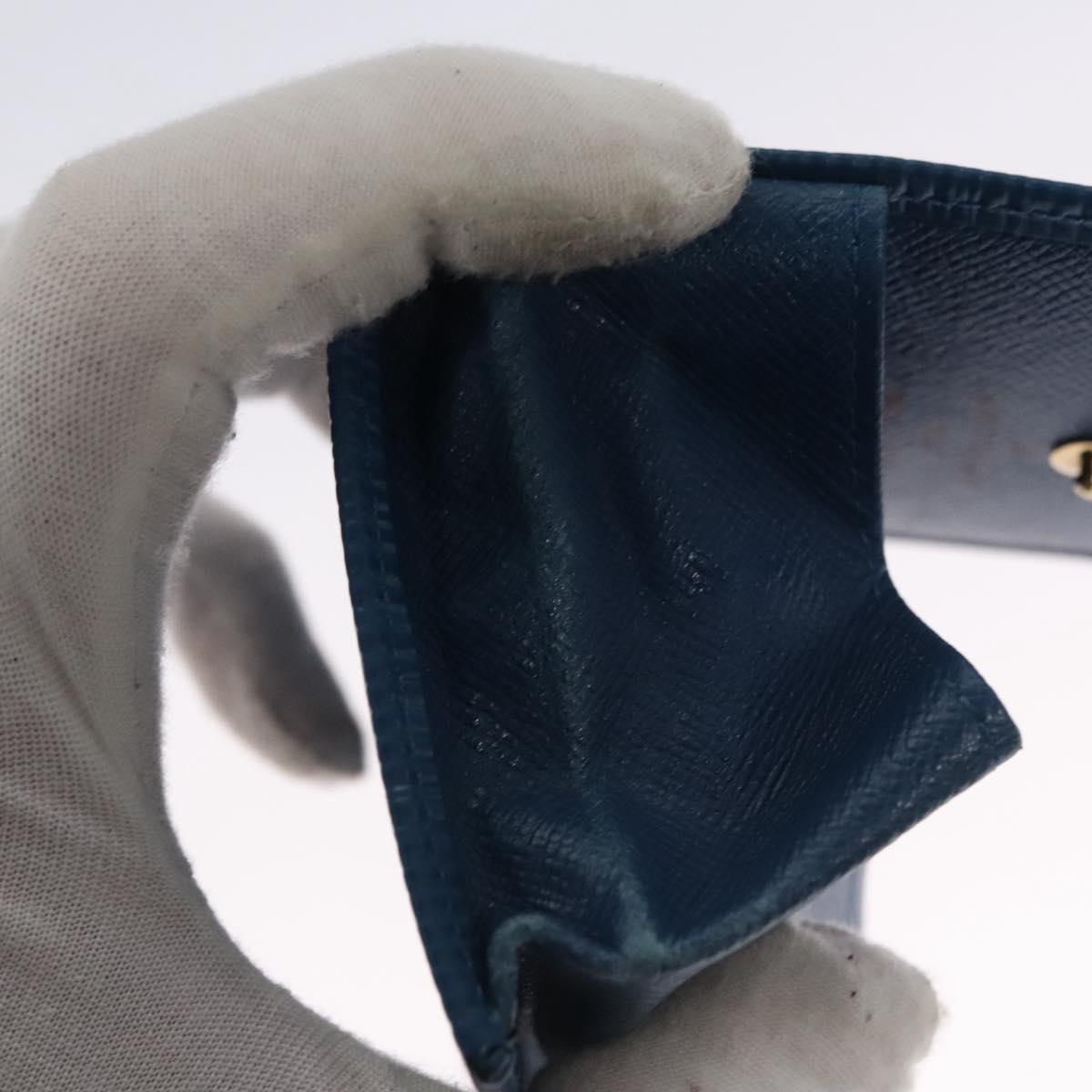 LOUIS VUITTON Epi Porte Monnaie Boite Coin Purse Blue M63695 LV Auth 103407