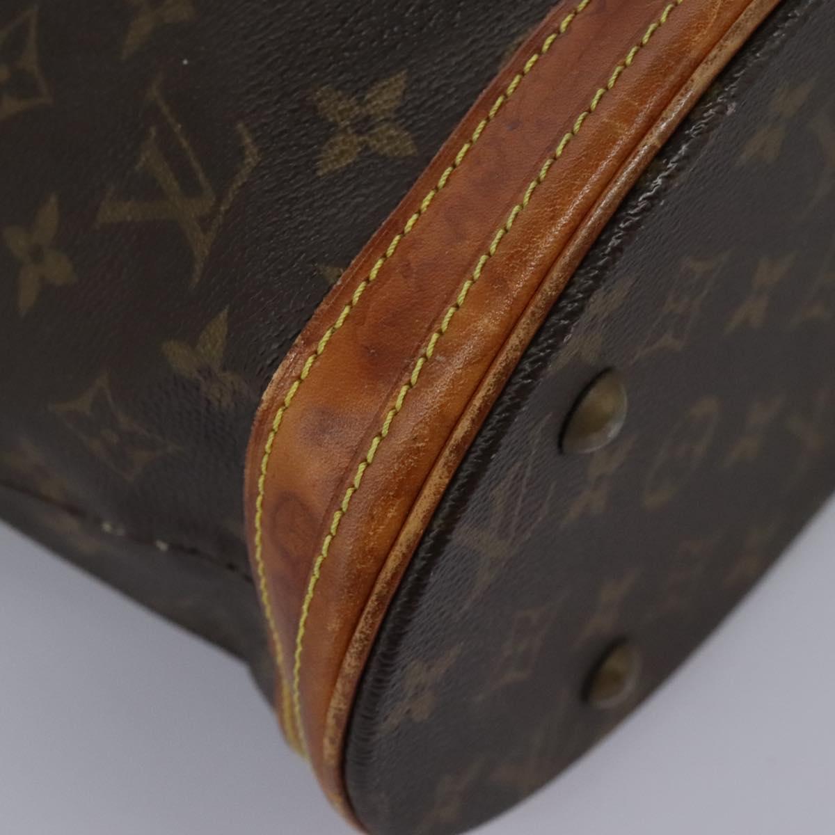 LOUIS VUITTON Monogram Bucket PM Shoulder Bag M42238 LV Auth 103423