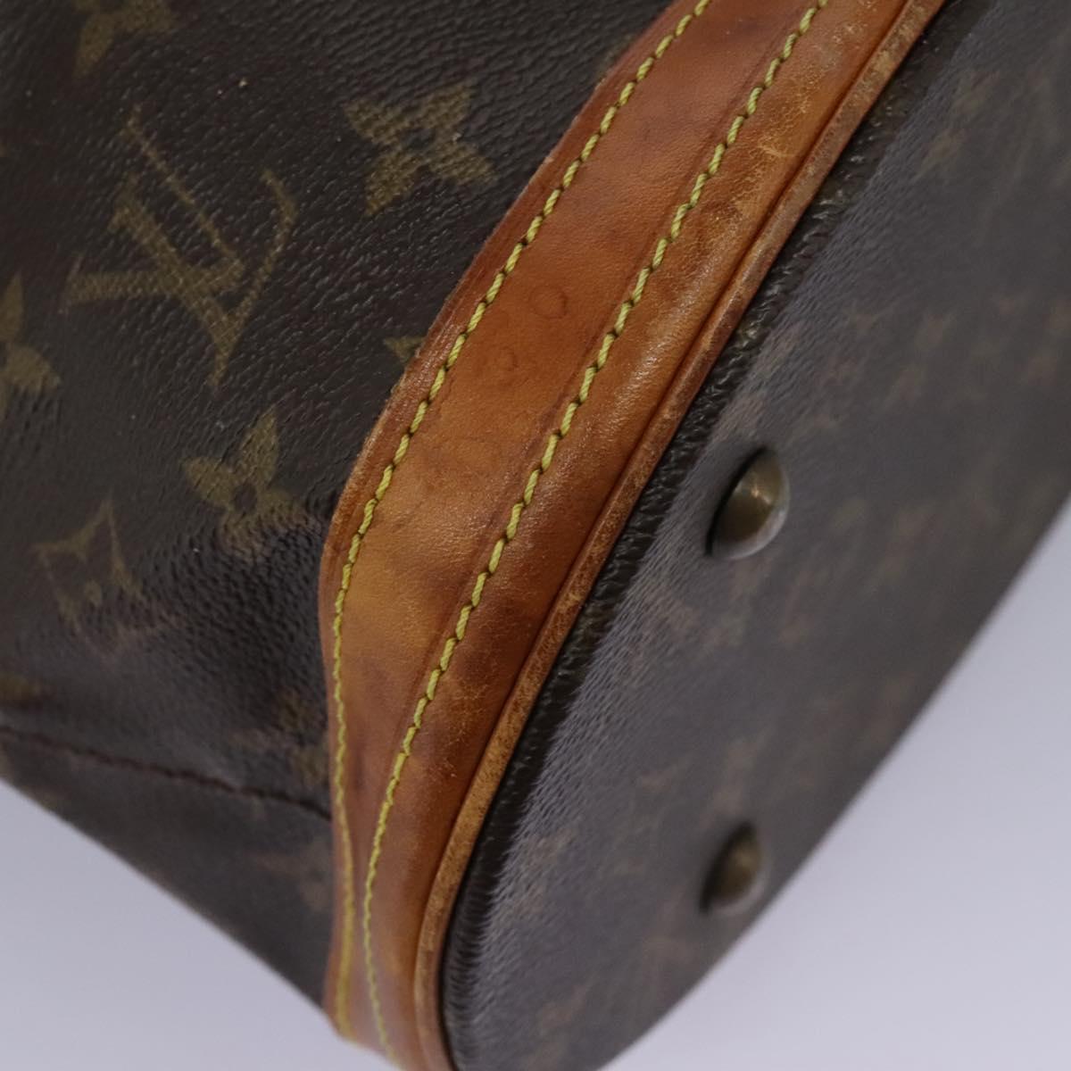 LOUIS VUITTON Monogram Bucket PM Shoulder Bag M42238 LV Auth 103423