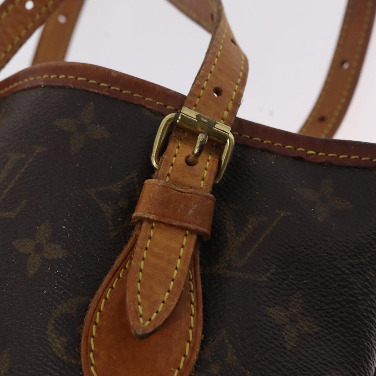 LOUIS VUITTON Monogram Bucket PM Shoulder Bag M42238 LV Auth 103423