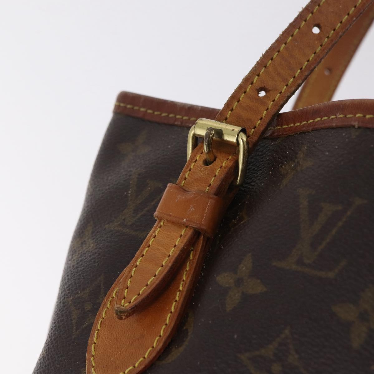LOUIS VUITTON Monogram Bucket PM Shoulder Bag M42238 LV Auth 103423