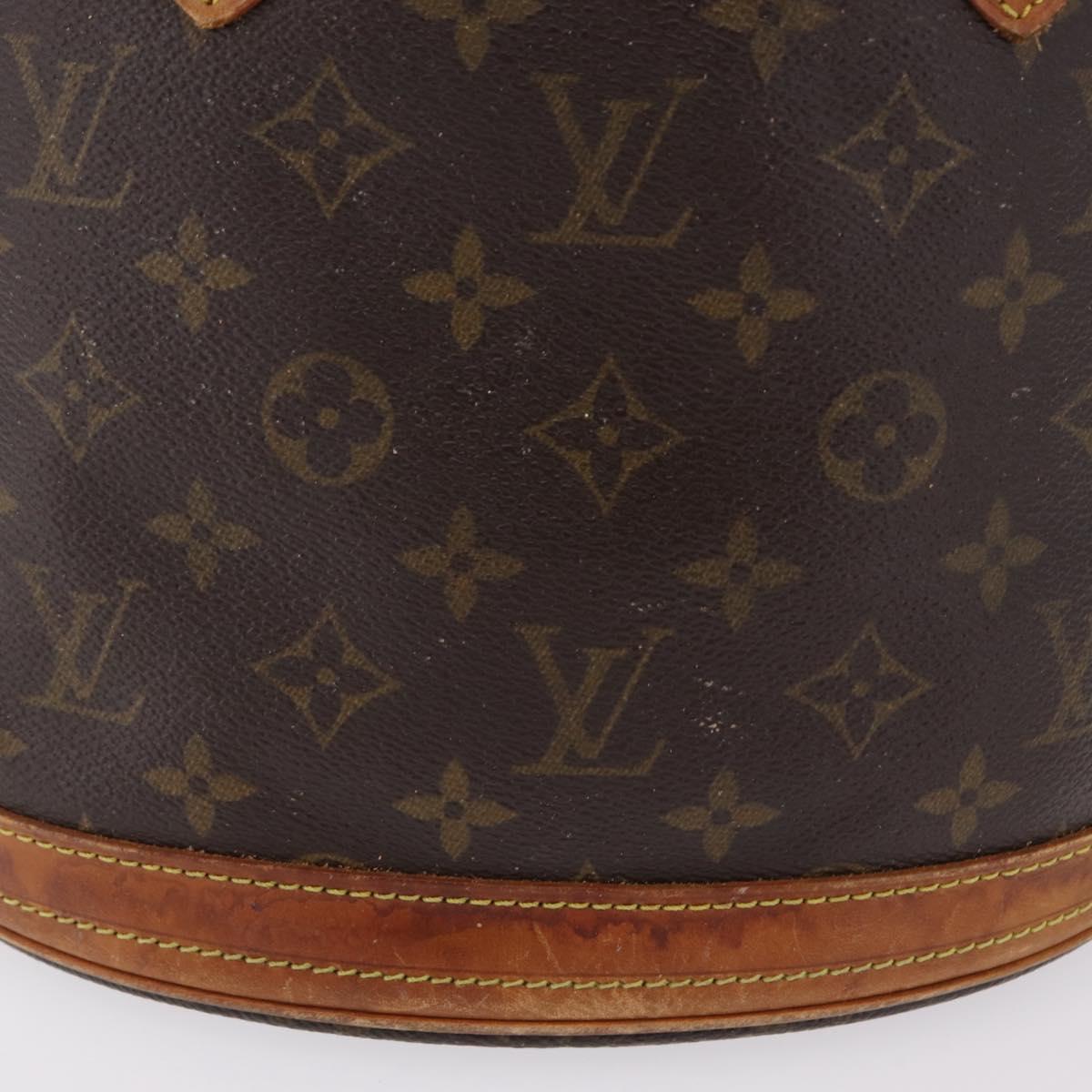 LOUIS VUITTON Monogram Bucket PM Shoulder Bag M42238 LV Auth 103423