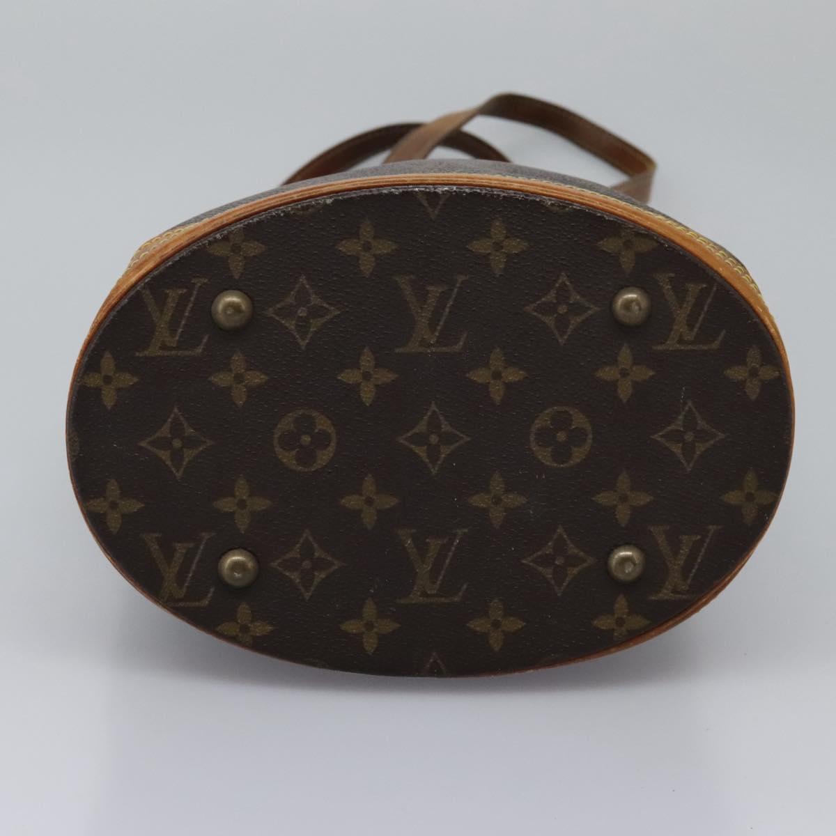 LOUIS VUITTON Monogram Bucket PM Shoulder Bag M42238 LV Auth 103423