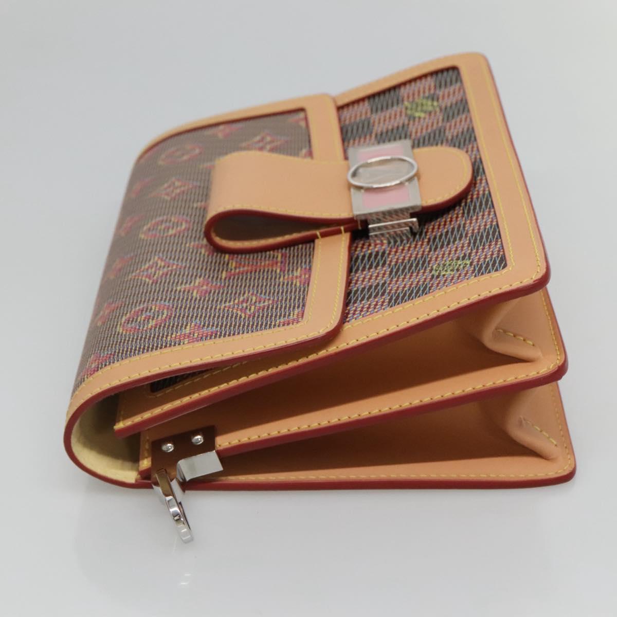 LOUIS VUITTON Monogram LV Pop Dauphine MM Shoulder Bag Red M55452 Auth 103428S