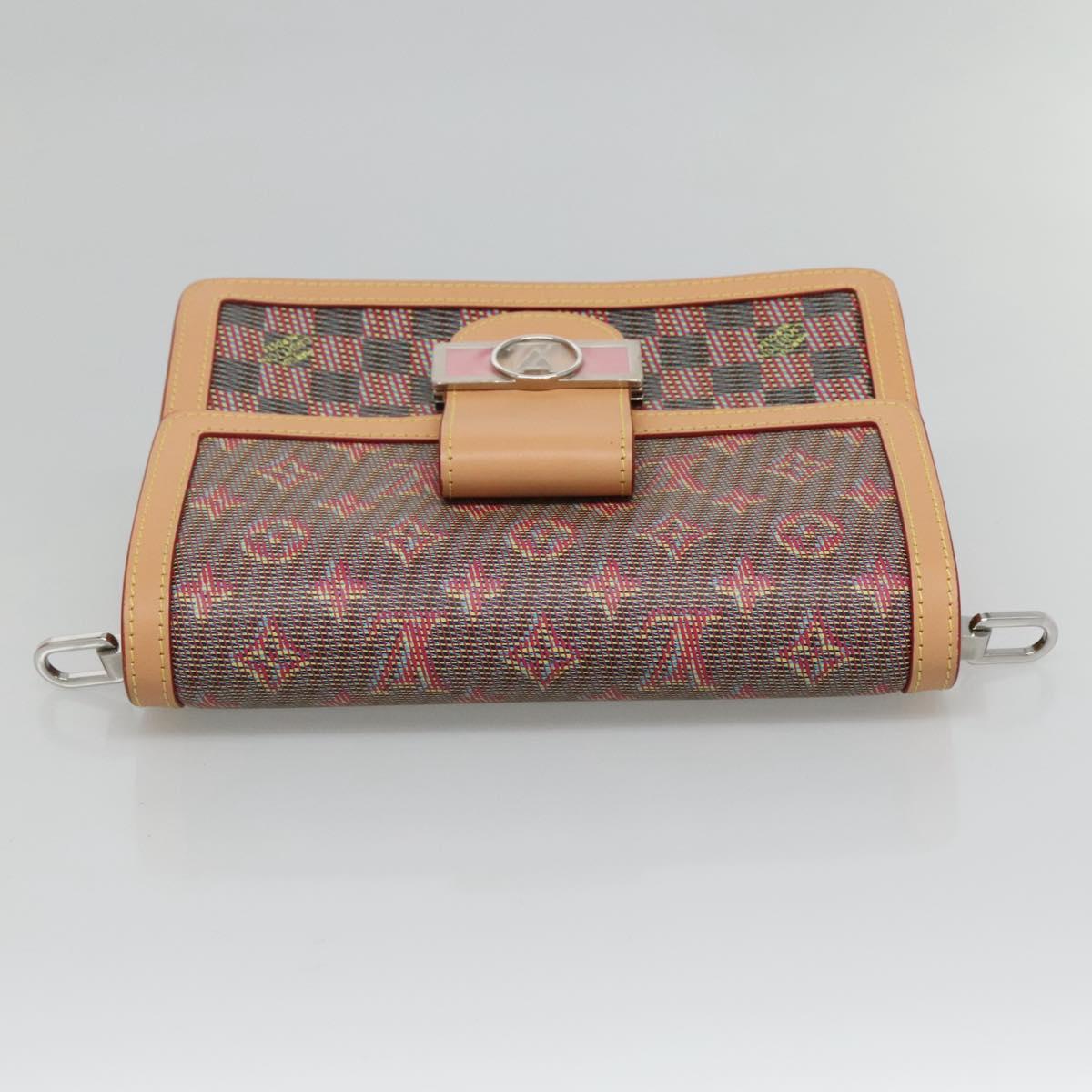 LOUIS VUITTON Monogram LV Pop Dauphine MM Shoulder Bag Red M55452 Auth 103428S