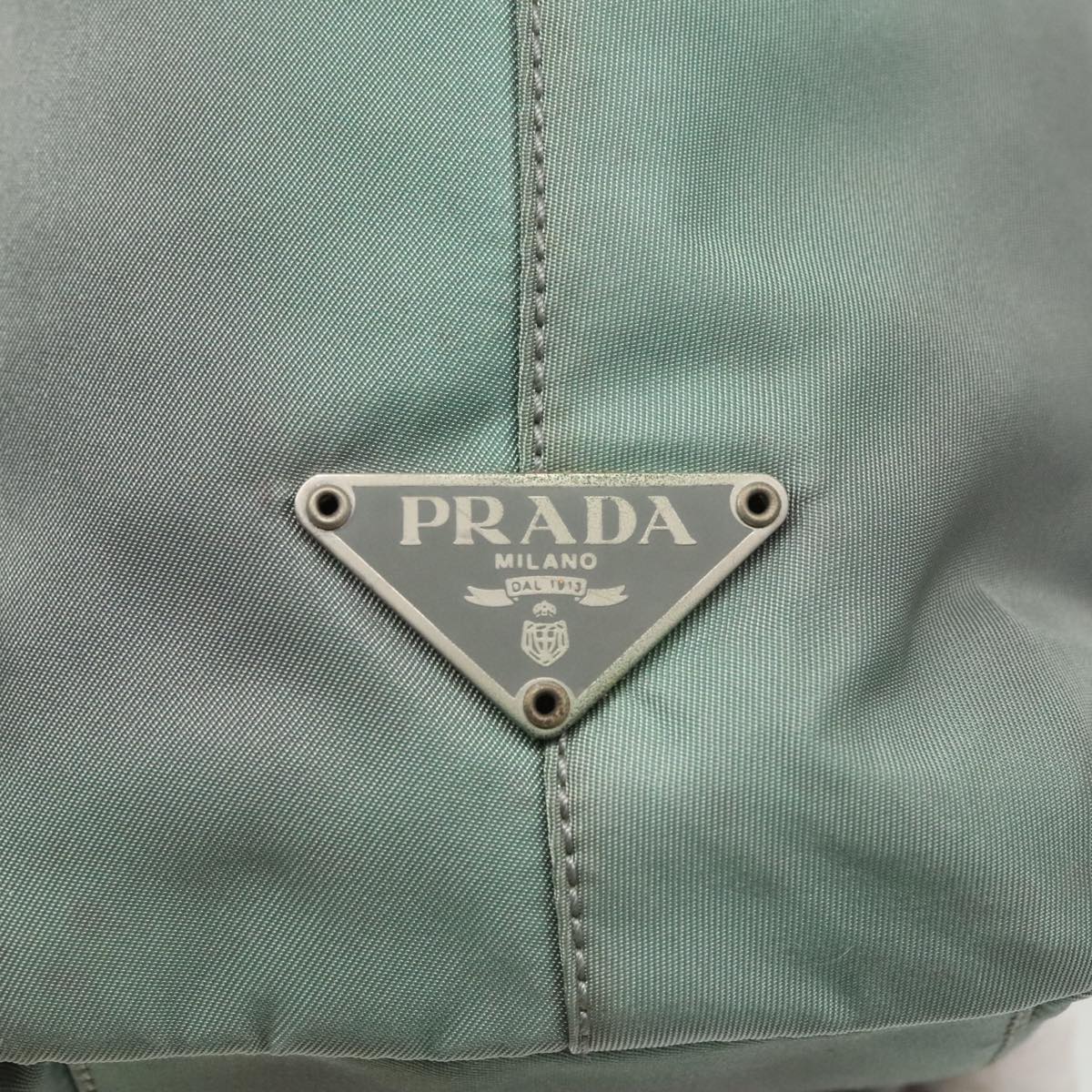 PRADA Shoulder Bag Nylon Khaki Auth 103443
