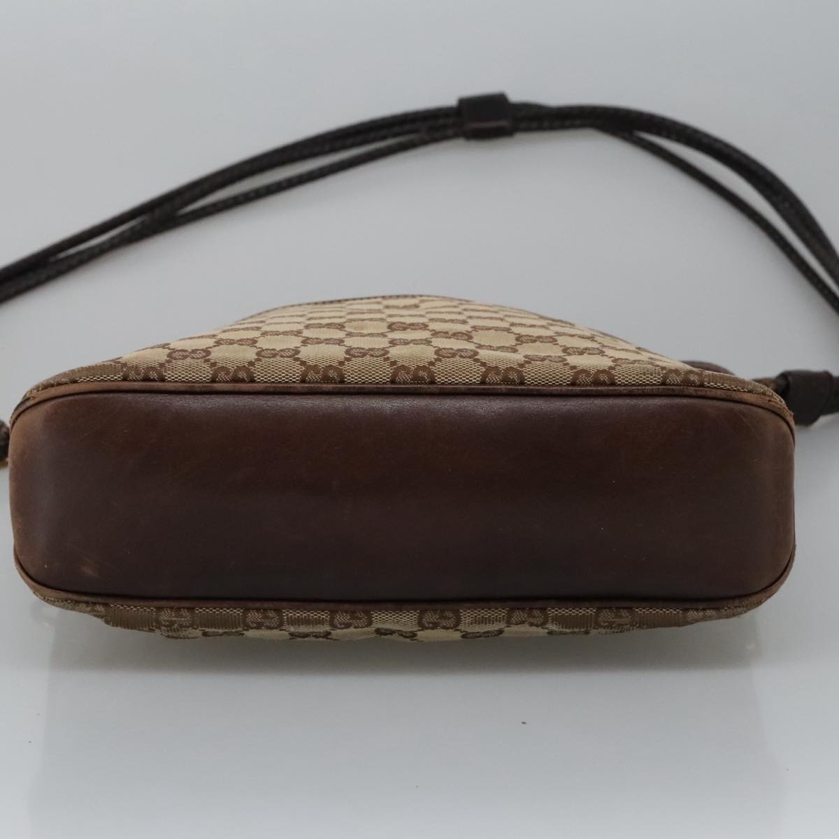 GUCCI GG Canvas Shoulder Bag Beige 109097 Auth 103594