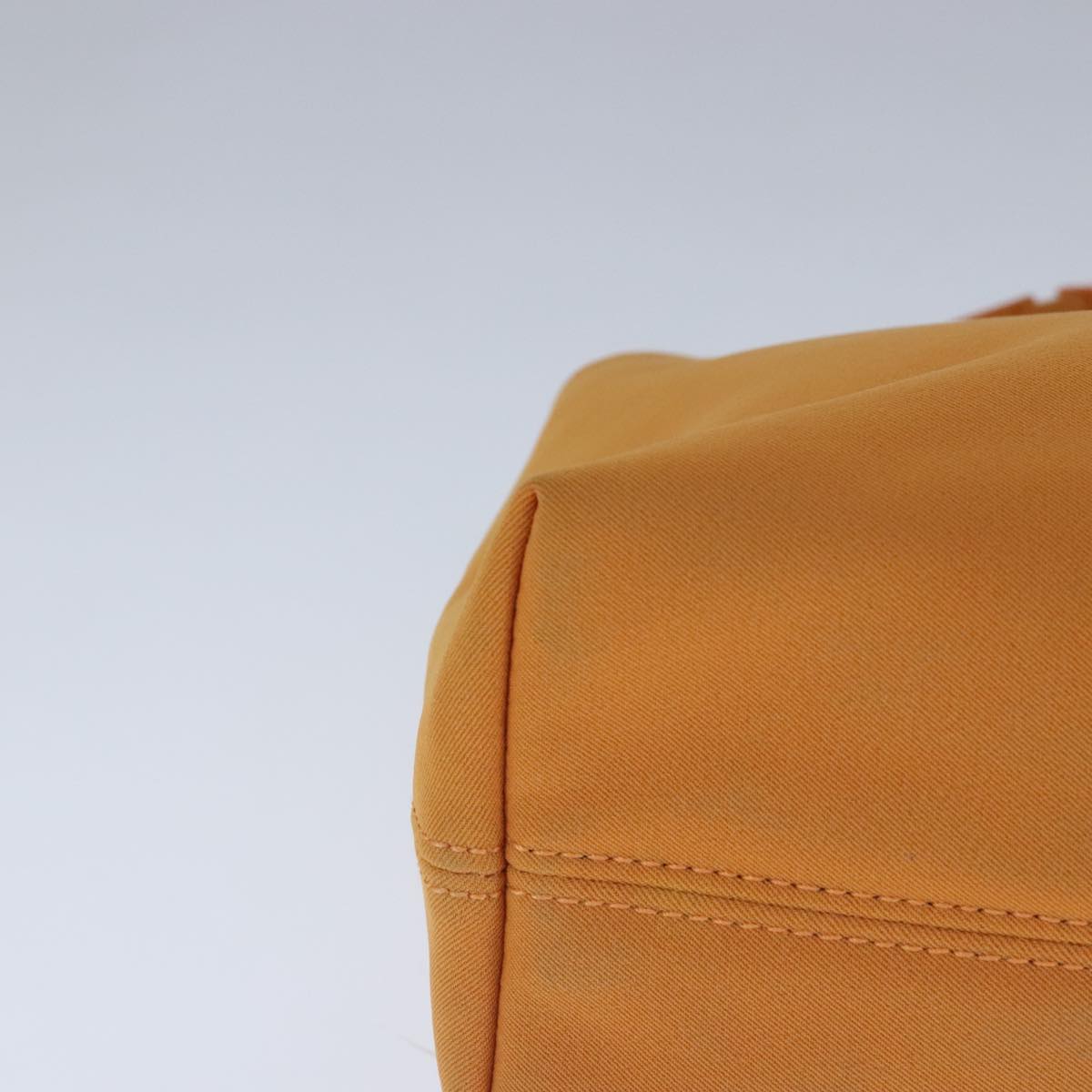 Salvatore Ferragamo Hand Bag Canvas Orange Auth 103650