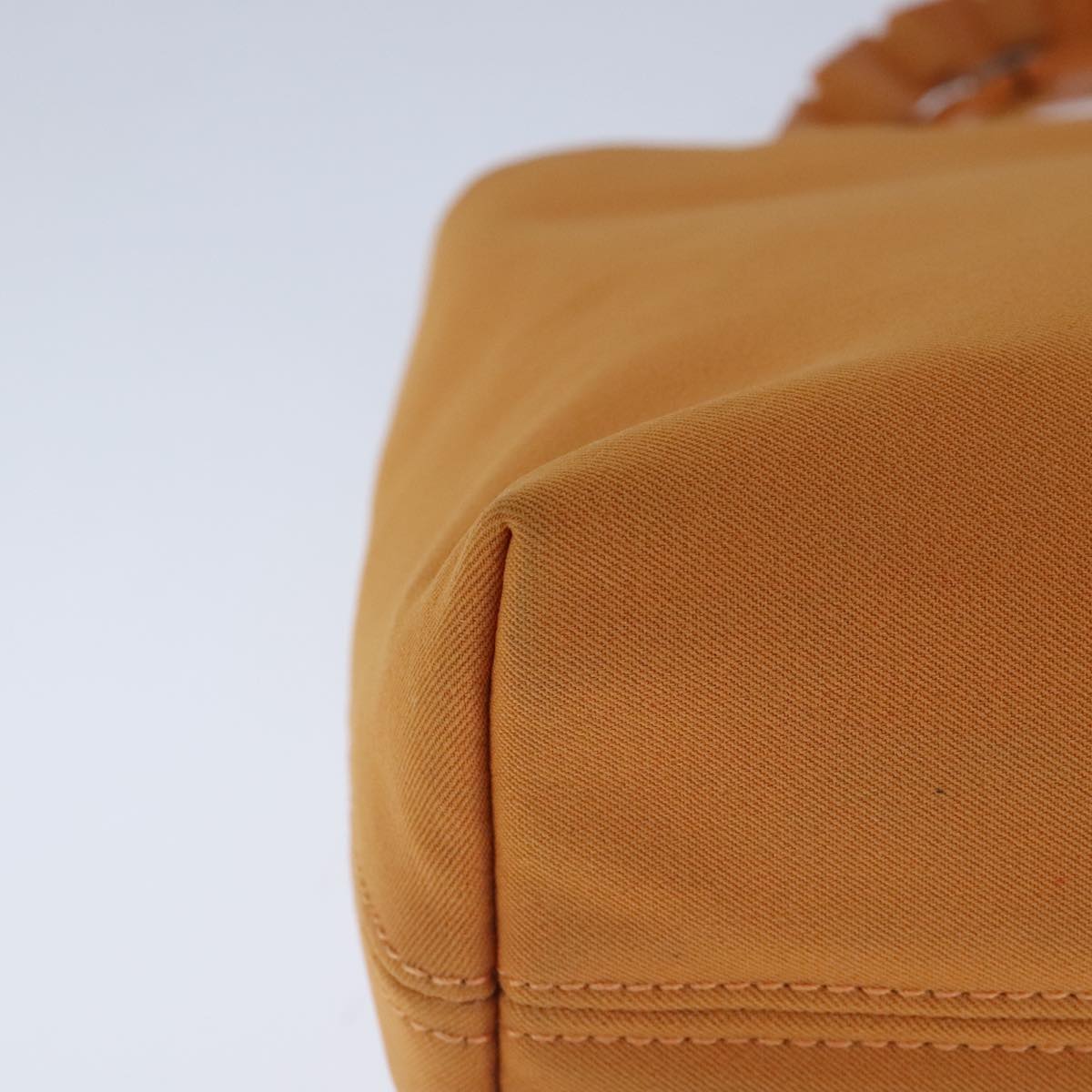 Salvatore Ferragamo Hand Bag Canvas Orange Auth 103650