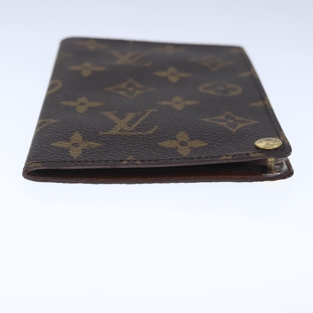 LOUIS VUITTON Monogram Porte Cartes Credit Pression Case M60937 LV Auth 103814
