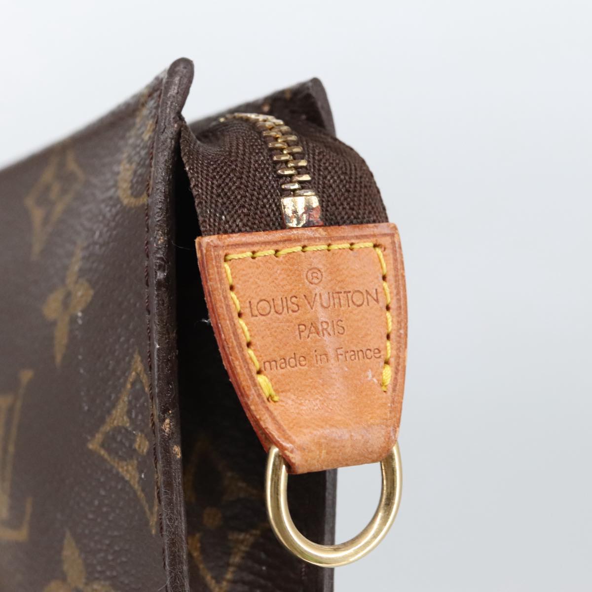 LOUIS VUITTON Monogram Bucket PM Accessory Pouch LV Auth 103903