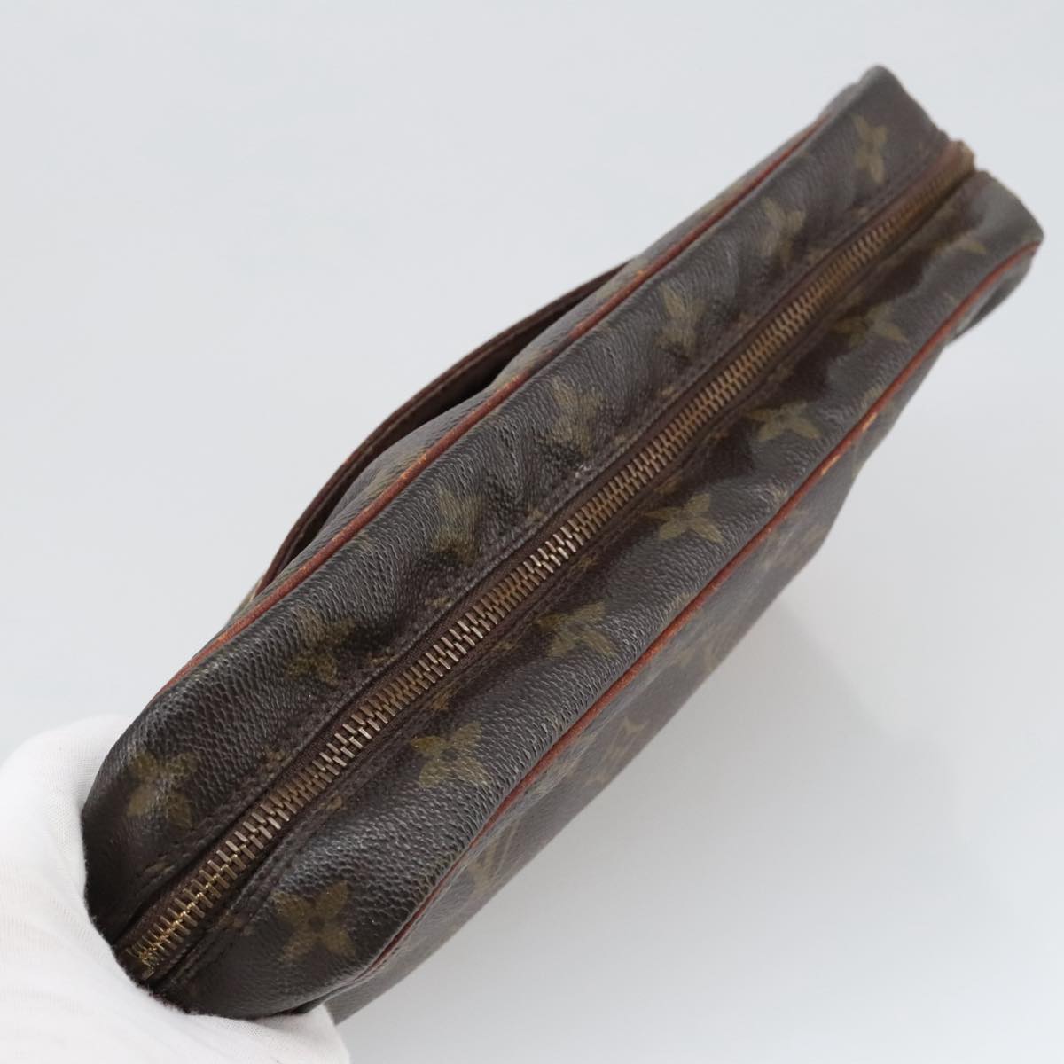 LOUIS VUITTON Monogram Compiegne 28 Clutch Bag M51845 LV Auth 103918