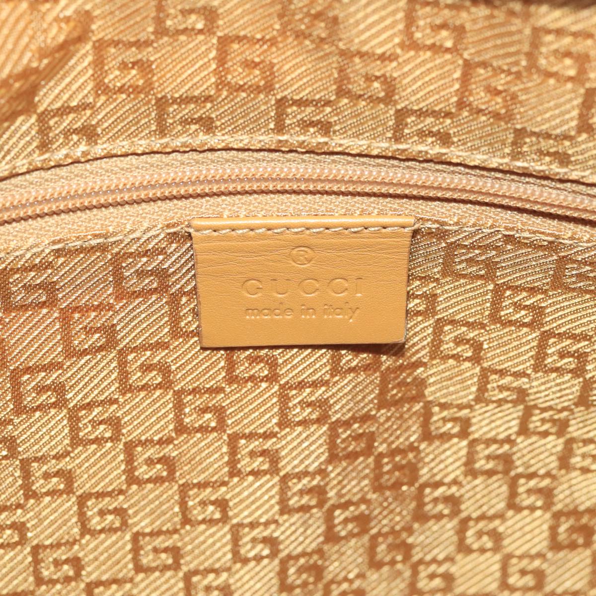 GUCCI Hand Bag Suede Pink Gold 001 3386 1705 Auth 103940