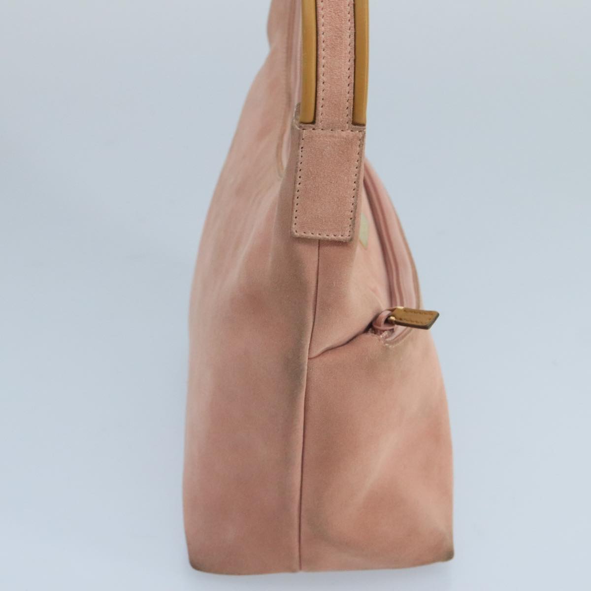 GUCCI Hand Bag Suede Pink Gold 001 3386 1705 Auth 103940