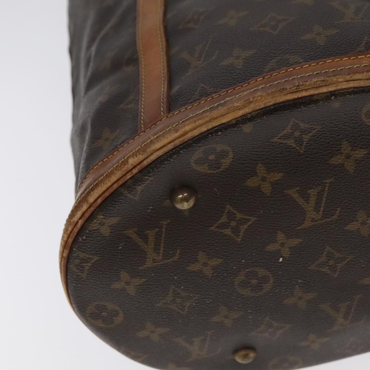 LOUIS VUITTON Monogram Bucket GM Shoulder Bag M42236 LV Auth 103978