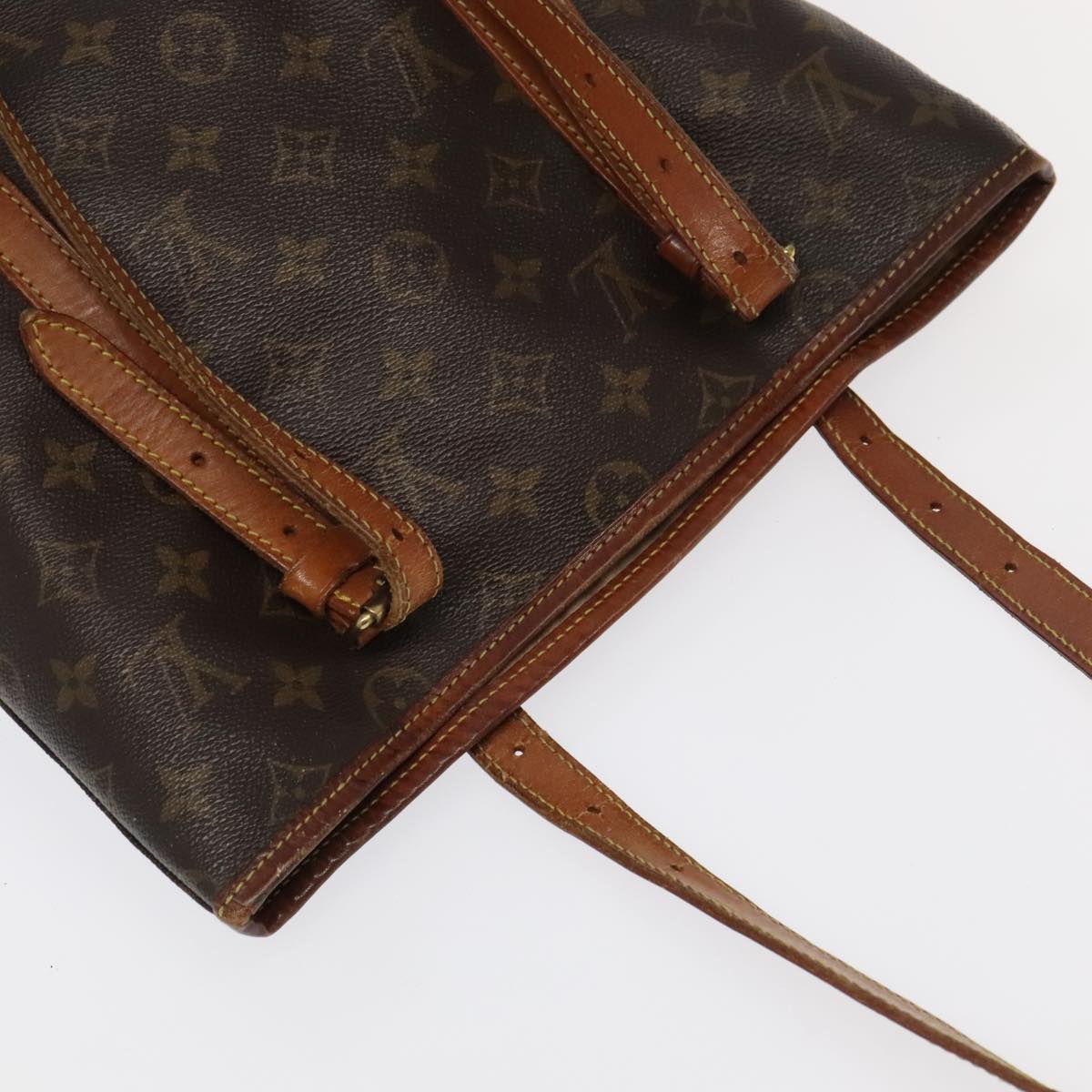 LOUIS VUITTON Monogram Bucket GM Shoulder Bag M42236 LV Auth 103978