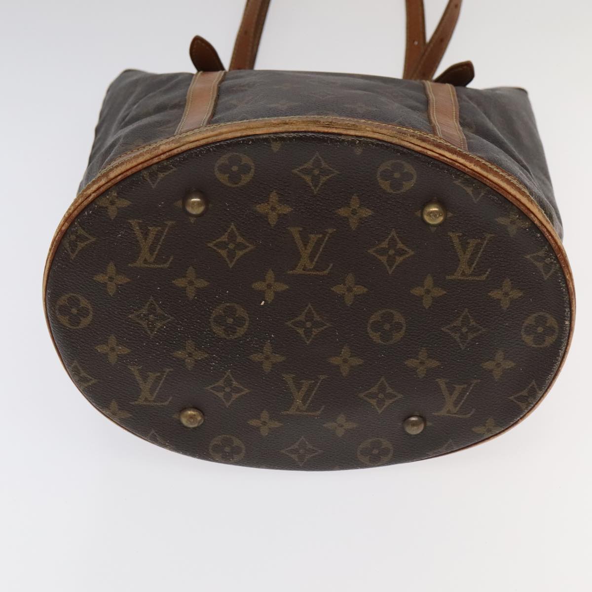 LOUIS VUITTON Monogram Bucket GM Shoulder Bag M42236 LV Auth 103978