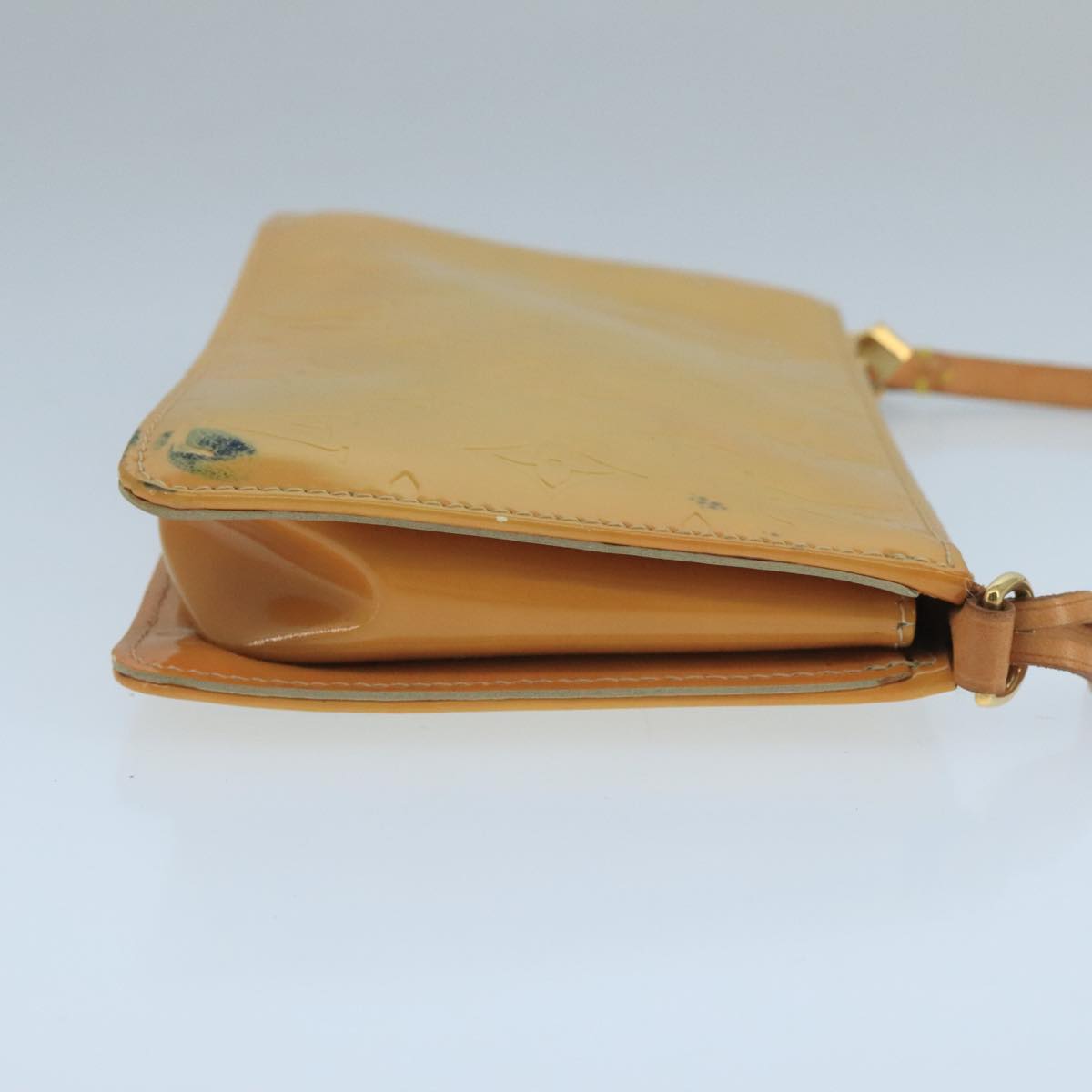 LOUIS VUITTON Monogram Vernis Lexington Accessory Pouch Beige M91010 Auth 104125