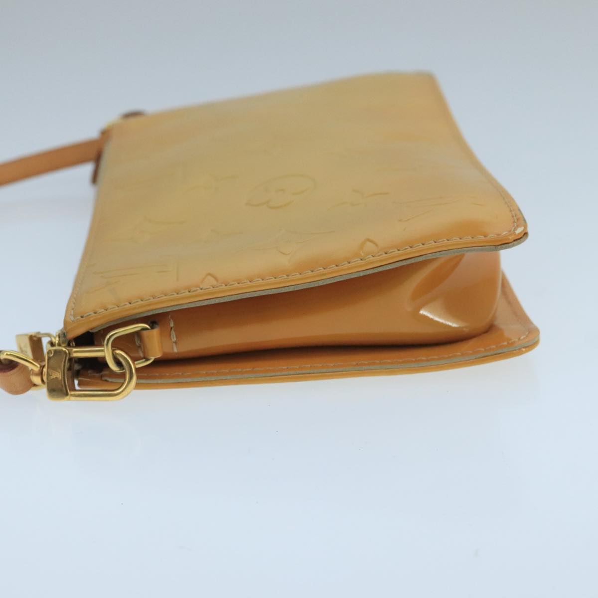 LOUIS VUITTON Monogram Vernis Lexington Accessory Pouch Beige M91010 Auth 104125
