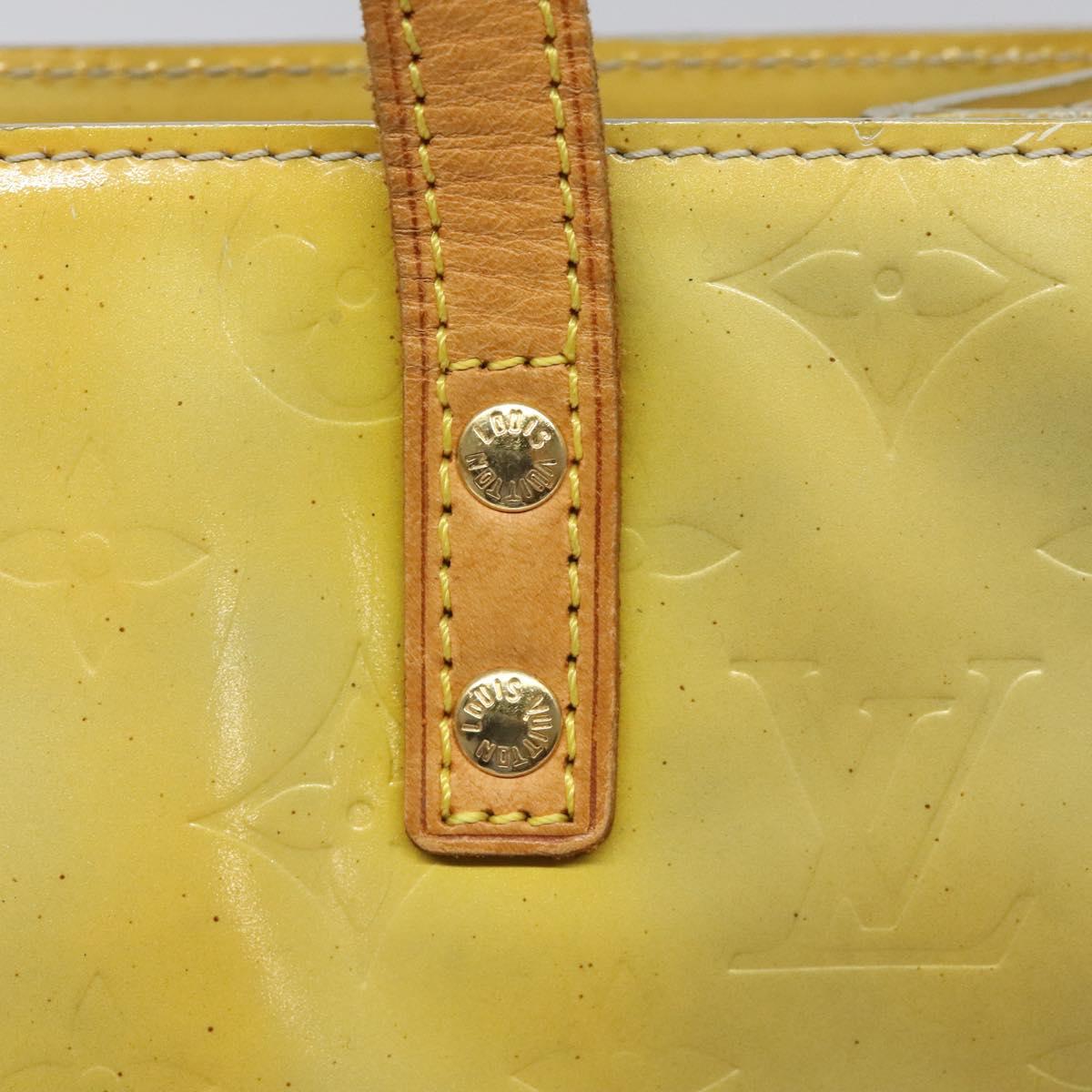 LOUIS VUITTON Monogram Vernis Reade MM Hand Bag Gris M91142 LV Auth 104154
