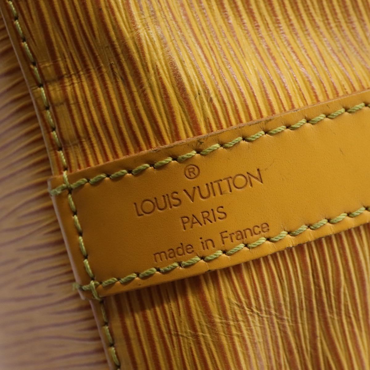 LOUIS VUITTON Epi Petit Noe Shoulder Bag Yellow M44109 LV Auth 104159