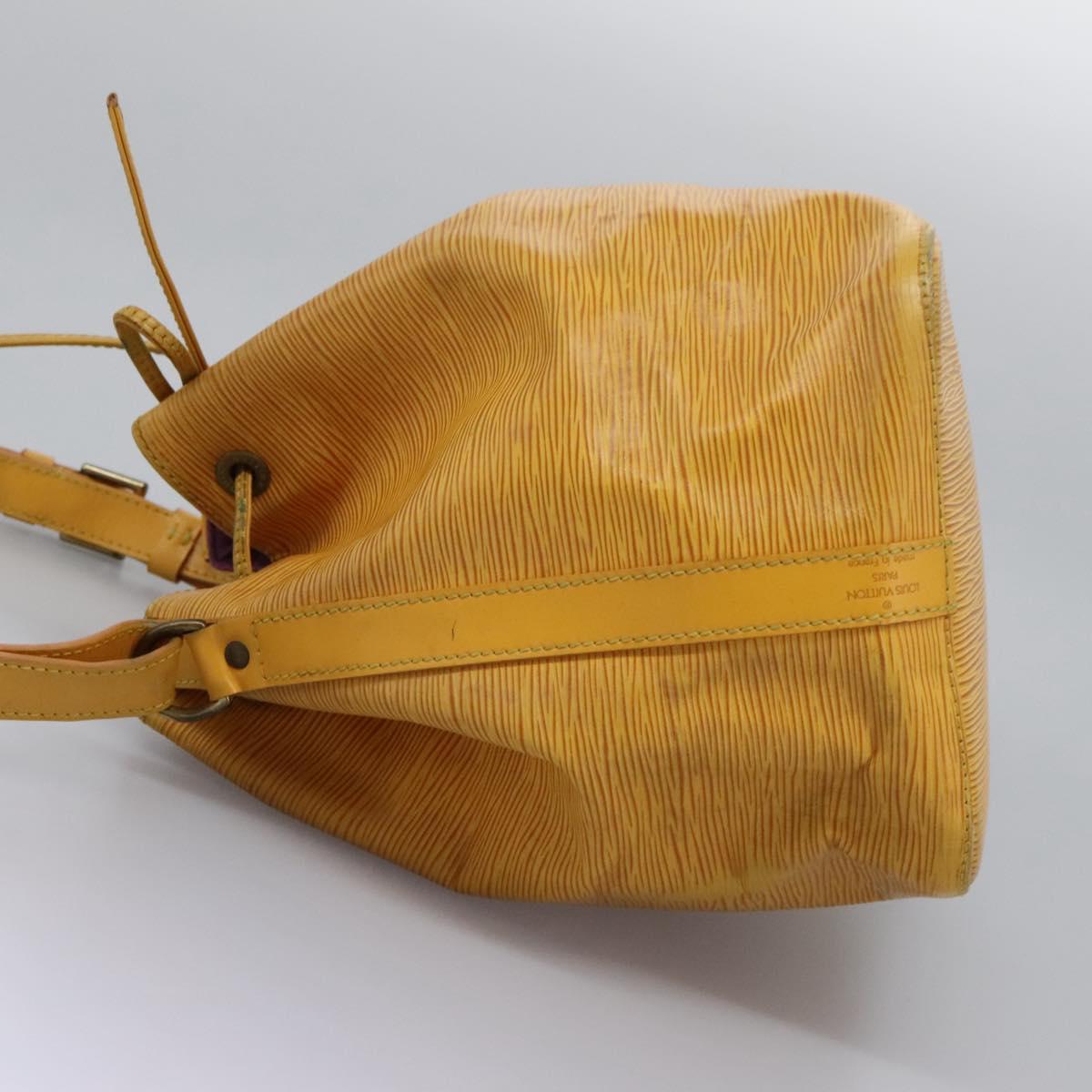 LOUIS VUITTON Epi Petit Noe Shoulder Bag Yellow M44109 LV Auth 104159