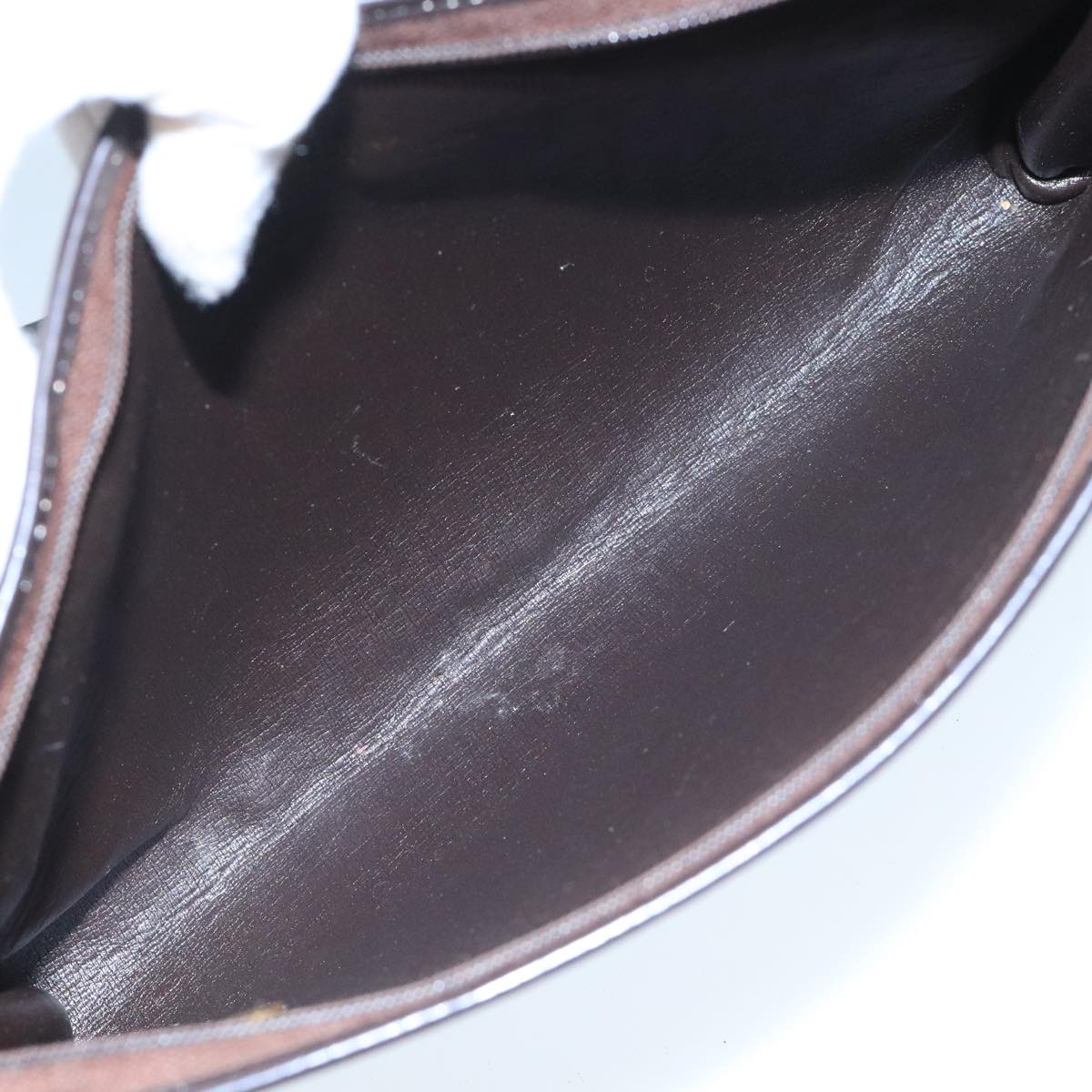 Christian Dior Trotter Canvas Shoulder Bag Beige Gold Auth 104205