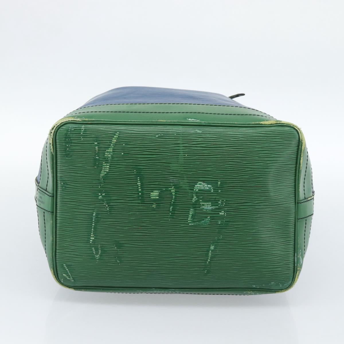 LOUIS VUITTON Epi Noe Shoulder Bag Bicolor Green Blue M44044 LV Auth 104232