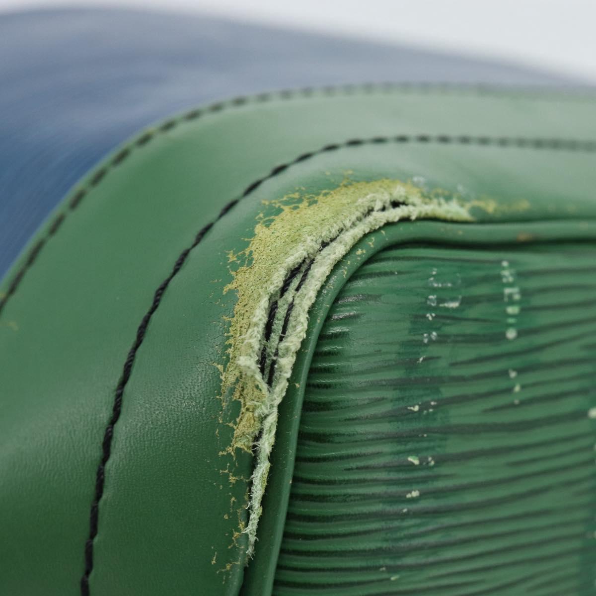 LOUIS VUITTON Epi Noe Shoulder Bag Bicolor Green Blue M44044 LV Auth 104232