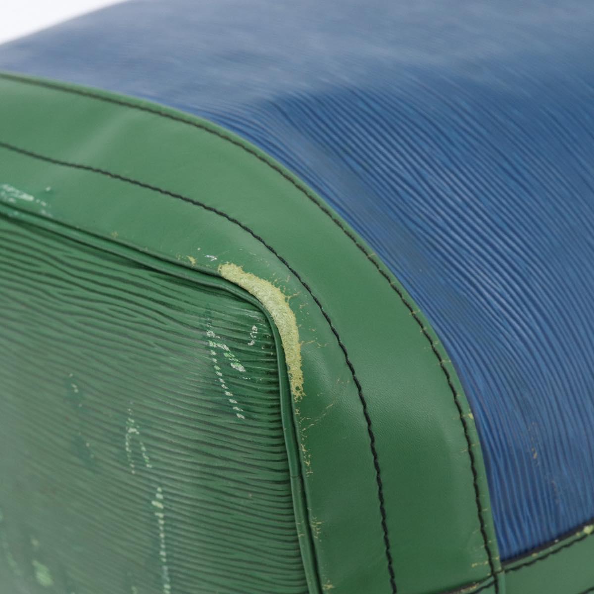 LOUIS VUITTON Epi Noe Shoulder Bag Bicolor Green Blue M44044 LV Auth 104232